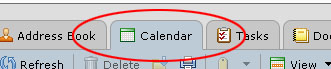 Calendar Tab